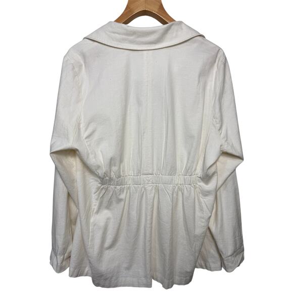 Torrid White Longline Front Button Blazer | Size 1X - Picture 2 of 9